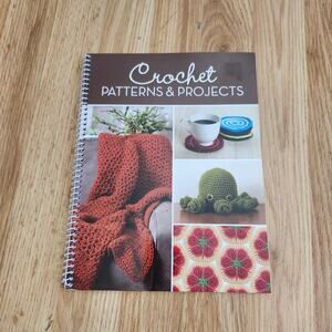 Crochet Patterns & Projects Spiral Bound Book Granny Square Mug Cozy Afghan